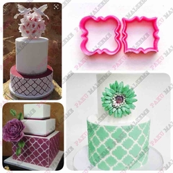 3D-plastic cutter Quatrefoil; 3*3 cm