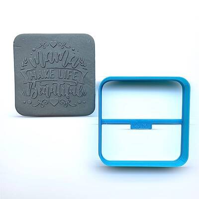 Plastik kalıp ROUNDED PLAQUE; 8,0*8,0 cm - 1