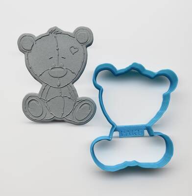 Plastik kalıp SEVİMLİ AYICIK-3; 9,0*7,5 cm - 1