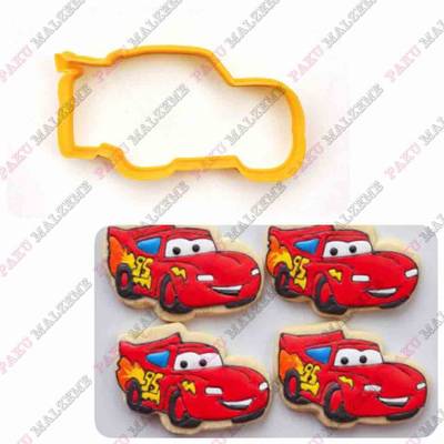 Plastik Kalıp Şimşek McQueen; 9,8*5,4 cm - 1