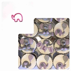Plastik Kalıp Şirin Fil-S boy; 4*3 cm