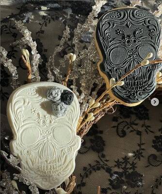 Plastik kalıp SKULL Kurukafa; 9,8*6,7 cm - 2