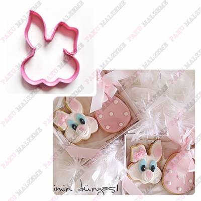Plastik Kalıp Tavşan; 9*7 cm - 1