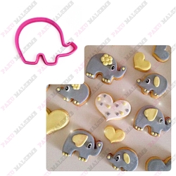 Plastik Kalıp Tombik Fil; 7*5,3 cm