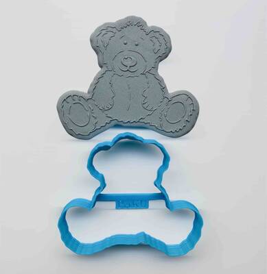 Plastik kalıp TÜYLÜ AYICIK; 9,0*7,74 cm - 1