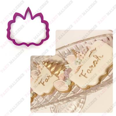 Plastik kalıp Unicorn Plaka; 8,8*8,3 cm - 1