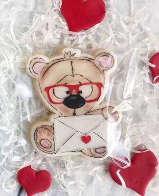 Plastik kalıp Zarf Tutan Ayıcık; 9,85*8,0 cm - 2