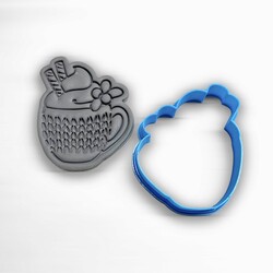 3D-plastic cutter COZY MUG; 7,0 cm