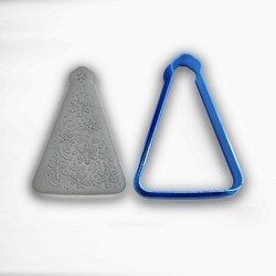 3D-plastic cutter EMBOSSED TREE; 7,0 cm