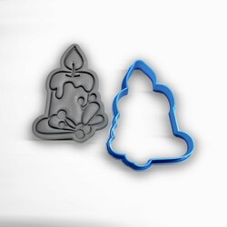 3D-plastic cutter MERRY CANDLE; 7,0 cm