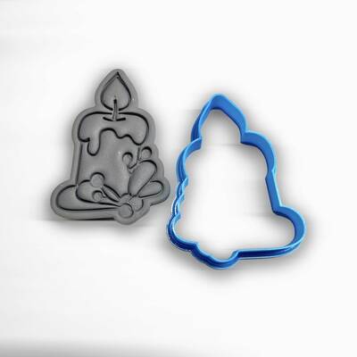 3D-plastic cutter MERRY CANDLE; 7,0 cm - 1
