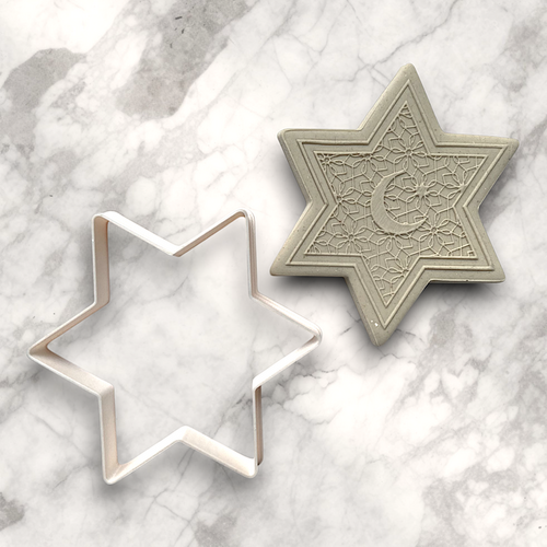 Plastik kesici kalıp RAMADAN STAR; 76x70 mm - 1