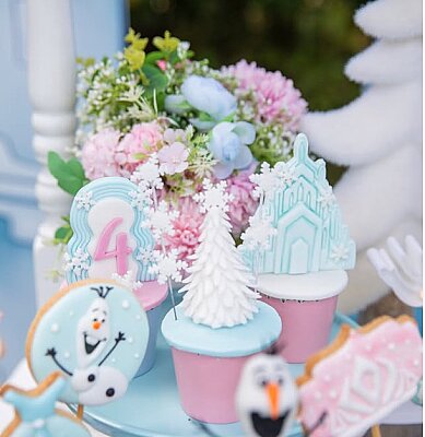 Plastik kesici kalıp ve baskı seti FROZEN CASTLE (1)