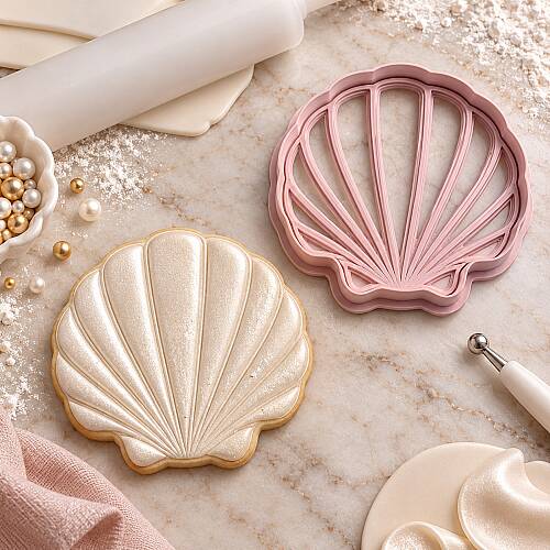 Plastik kesici kalıp ve baskı seti OYSTER - 1