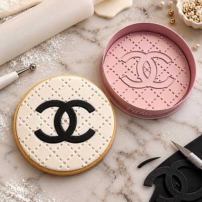 Plastik kesici kalıp ve baskı seti CHANEL