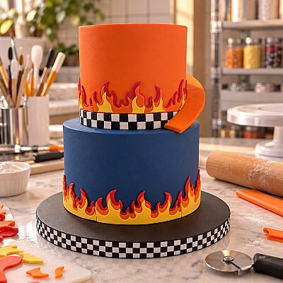 Plastik kalıp ALEV Flames; 15 cm (1)