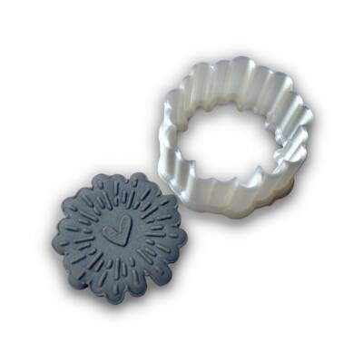 Plastik mini kalıp HEART FIREWORK - 1
