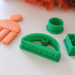 Plastik mini kalıp PaKuXHMJ collection BOHO HALF MOON; 5,5 cm (1)
