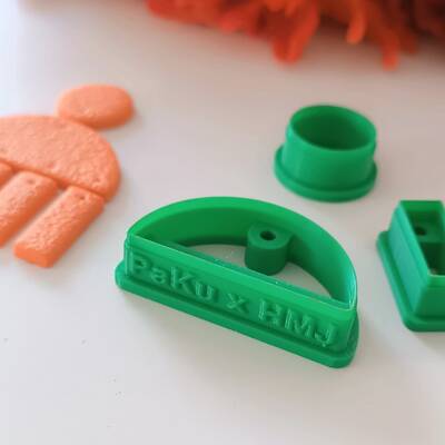 Plastik mini kalıp PaKuXHMJ collection BOHO HALF MOON; 5,5 cm - 2
