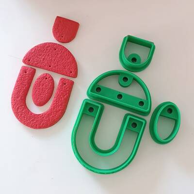 Plastik mini kalıp PaKuXHMJ collection BOHO DROPLET ARCH; 6 cm - 1
