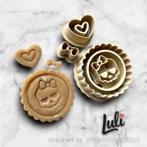 Plastik mini kalıp SKULL CAMEO - 1