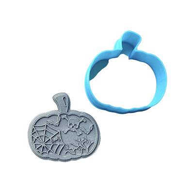 Plastik mini kalıp Spooky Pumpkin; 44*44 mm - 1