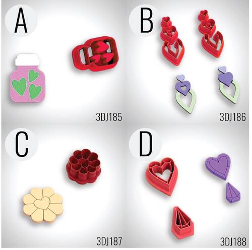 Plastik mini kalıp VALENTINES TEMASI-6 - 1