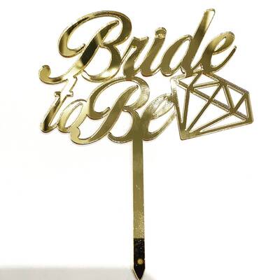 Pleksi pasta süsü BRIDE TO BE-2 Gold;12*16 cm - 1
