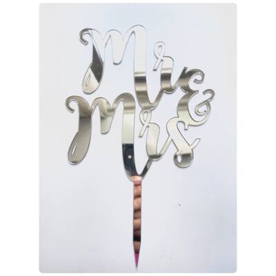 Pleksi pasta süsü MR&MRS-1 Gümüş;13*18 cm - 1