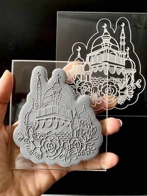 Pop-it acrylic stamp KABAA; 9*9 cm - 1
