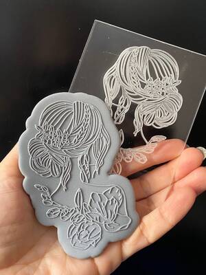 Pop-it stamp kaşe BRIDE-3; 10,0*8,0 cm - 1