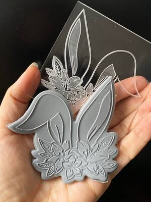 Pop-it stamp kaşe BUNNY EARS; 8,0*8,0 cm - 1