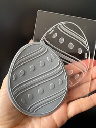 Pop-it stamp kaşe EASTER EGG-1; 10,0*8,0 cm