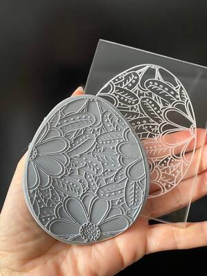 Pop-it stamp kaşe EASTER EGG-2; 10,0*8,0 cm - 1
