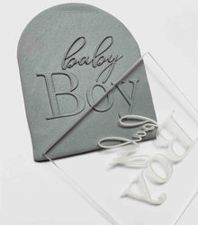 Pop-it stamp kaşe Erkek Bebek; 8,0*8,0 cm