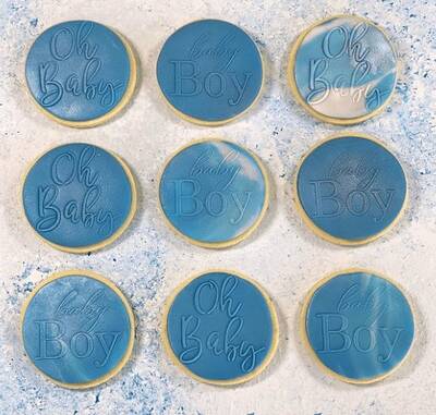 Pop-it stamp kaşe Erkek Bebek; 8,0*8,0 cm - 5