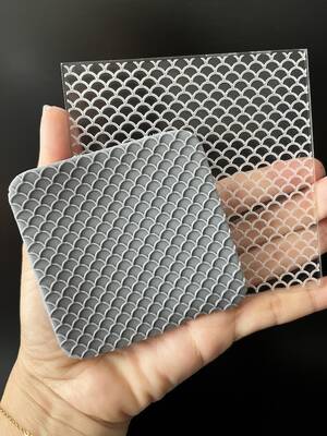 Pop-it stamp kaşe FISH SCALE; 10,0*10,0 cm - 1