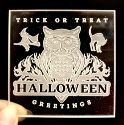 Pop-it stamp kaşe HALLOWEEN GREETINGS-1; 8,0*8,0 cm
