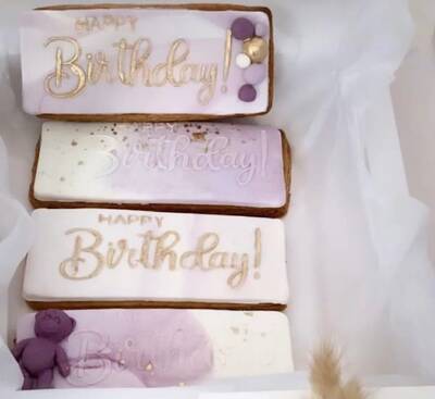 Pop-it stamp kaşe HAPPY BIRTHDAY; 10,2*5,6 cm - 3