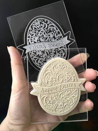 Pop-it stamp kaşe HAPPY EASTER EGG; 10x8 cm - 1