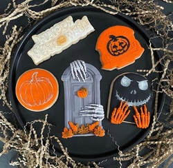 Pop-it stamp kaşe HAPPY HALLOWEEN Lettering-1; 12,0*5,0 cm (1)