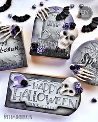 Pop-it stamp kaşe HAPPY HALLOWEEN Lettering-2; 12,0*5,0 cm (1)