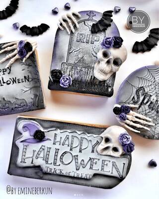 Pop-it stamp kaşe HAPPY HALLOWEEN Lettering-2; 12,0*5,0 cm - 2