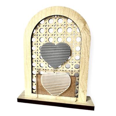 Pop-it stamp kaşe Heart Gradial; 5,0*4,0 cm - 1