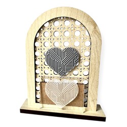 Pop-it stamp kaşe Heart Labhirenth; 5,0*4,0 cm