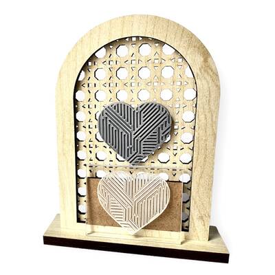 Pop-it stamp kaşe Heart Labhirenth; 5,0*4,0 cm - 1
