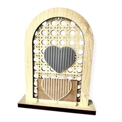 Pop-it stamp kaşe Heart Stripe; 5,0*4,0 cm