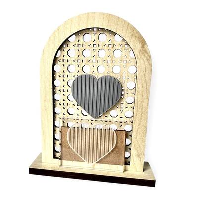 Pop-it stamp kaşe Heart Stripe; 5,0*4,0 cm - 1