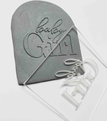 Pop-it stamp kaşe Kız Bebek; 8,0*8,0 cm