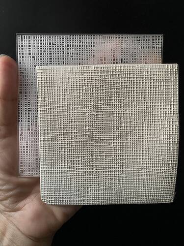Pop-it stamp kaşe LINEN BURLAP; 10*10 cm - 1